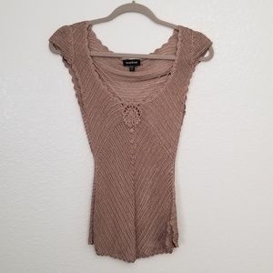 Bebe crochet shirt